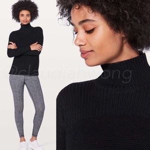 Lululemon. 100% Merino Wool Turtleneck Sweater in Black